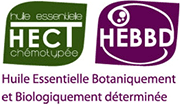 Load image into Gallery viewer, Two French certification logos side by side: the green and white 'Hectoprobe' logo on the left and the green and white 'HEBBDD' logo on the right, set against a solid black background.