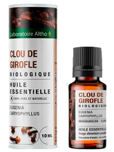 Load image into Gallery viewer, Essential oil bottle and packaging of Laboratoire Altho Clove 