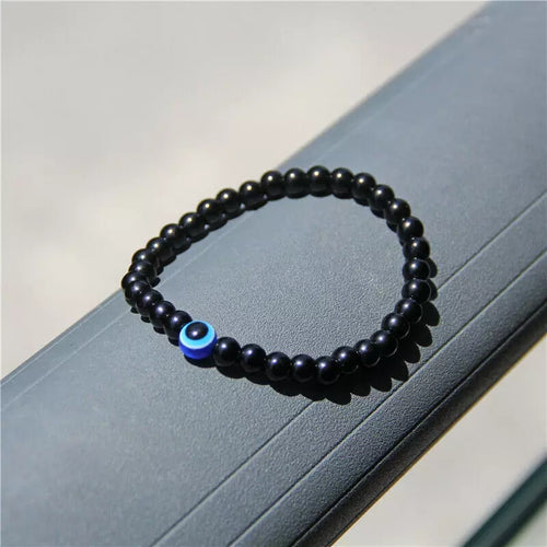 Evil Eye Black Bead Bracelet