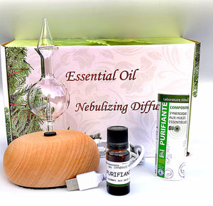 Essential Oil Nebulizing Diffuser Purifying Bundle
