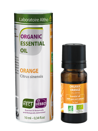 Orange (Sweet) Citrus Sinensis - Certified Organic Essential Oil,10ml buy in Ireland Organic aromatherapy online health and wellness store Laboratoire ALTHO 