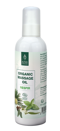 Respiratory Breathe Easy Massage Oil Essential oils for coughs colds Aromatherapy Holistic healing Online store Ireland Laboratoire ALTHO
