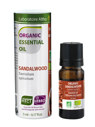Sandalwood Santalum Spicatum - Certified Organic Essential Oil, 5ml buy in Ireland Organic aromatherapy online health and wellness store Laboratoire ALTHO