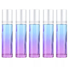 Load image into Gallery viewer, Glass Roller Ball Bottle with Metal Roller Ball BLUE/PURPLE 10ml