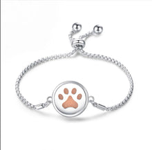 Load image into Gallery viewer, Paw Print - Essential Oil Diffuser Bracelet