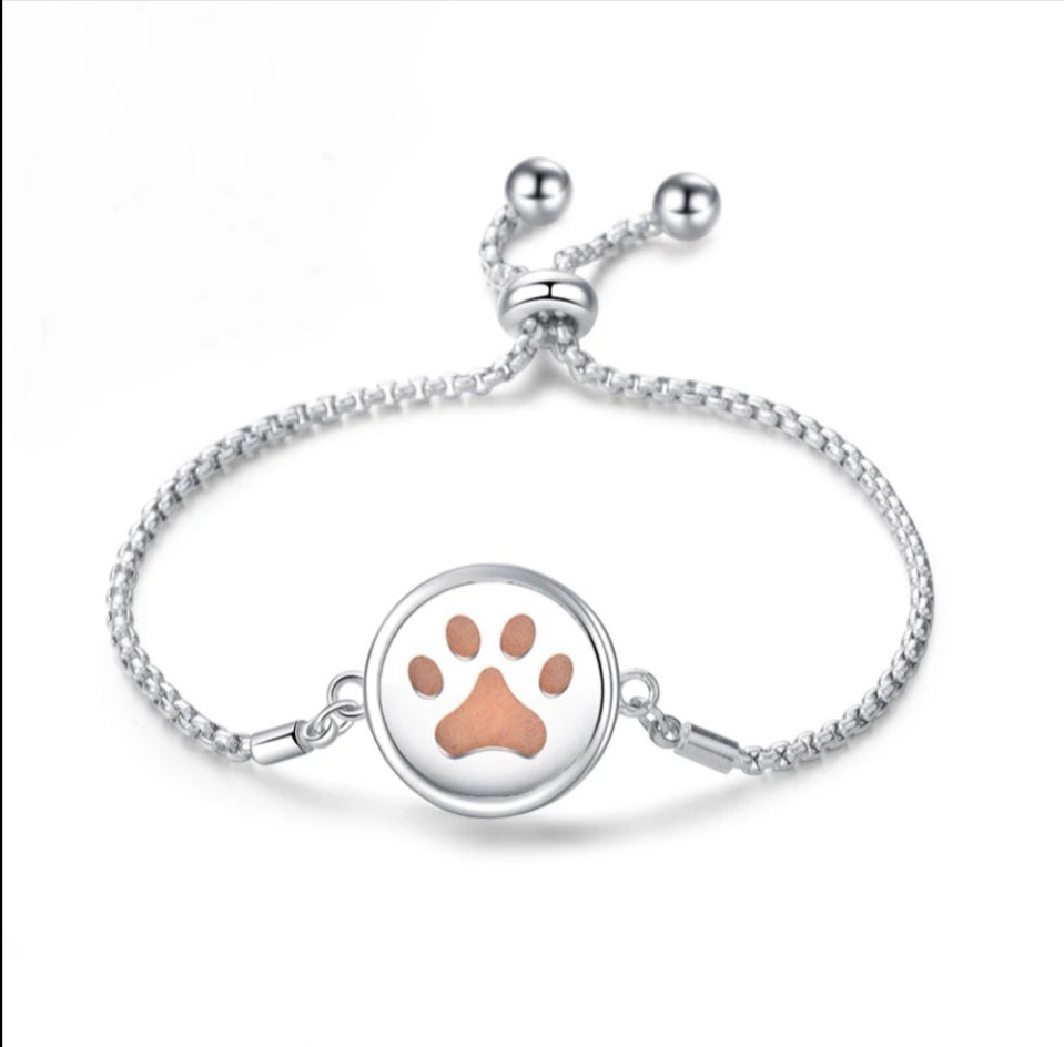 Paw Print - Essential Oil Diffuser Bracelet