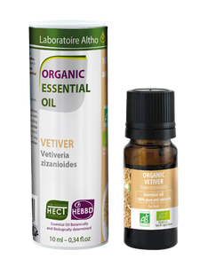 Vetiver - Certified Organic Essential Oil,10ml buy in Ireland Organic aromatherapy online health and wellness store