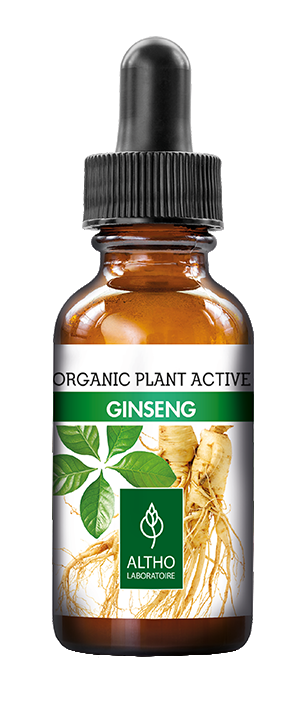Ginseng Organic plant supplement by Laboratoire ALTHO available to buy in Ireland. Organic Aromatherapy and plant based skincare