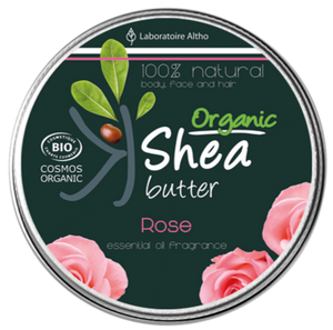 Organic Shea Butter infused  with Damask Rose Essential Oil Aromatherapy Ireland