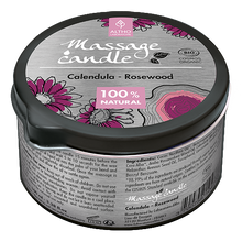 Load image into Gallery viewer, Aromatherapy Massage Candles with organic Essential Oils Laboratoire ALTHO buy in Ireland Calendula Rosewood