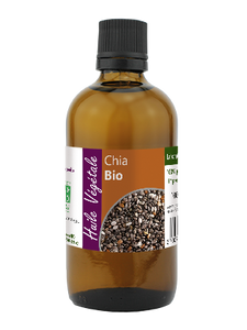 Chia Seed Oil - Organic Virgin Cold Pressed Oil, 100ml