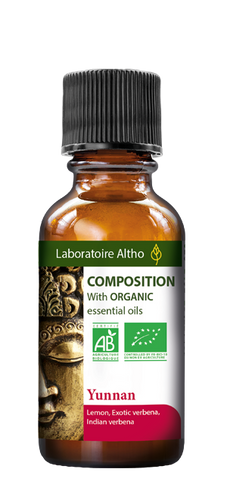 Yoga Meditation Essential Oil Diffuser Blend This synergy is especially adapted for diffusion. Just a few drops in your diffuser will surround you with pleasantly fragrant air. It has a fresh scent of lemon verbena.