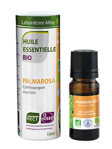 Palmarosa Cymbopogon Martinii - Certified Organic Essential Oil,10ml buy in Ireland Organic aromatherapy online health and wellness store Laboratoire ALTHO