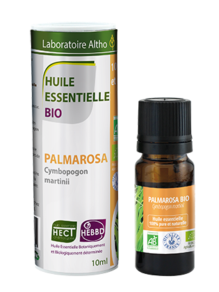 Palmarosa Cymbopogon Martinii - Certified Organic Essential Oil,10ml buy in Ireland Organic aromatherapy online health and wellness store Laboratoire ALTHO
