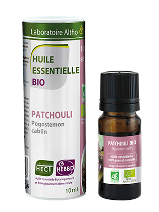 Patchouli Pogostemon Cablin - Certified Organic Essential Oil, 10ml buy in Ireland Organic aromatherapy online health and wellness store Laboratoire ALTHO