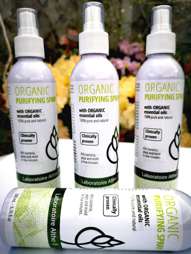 No chemicals. Kill bacteria naturally with this clinically proven purifying spray with antiviral and antibacterial organic essential oil. Available to buy from Purelyorganic.ie in Ireland
